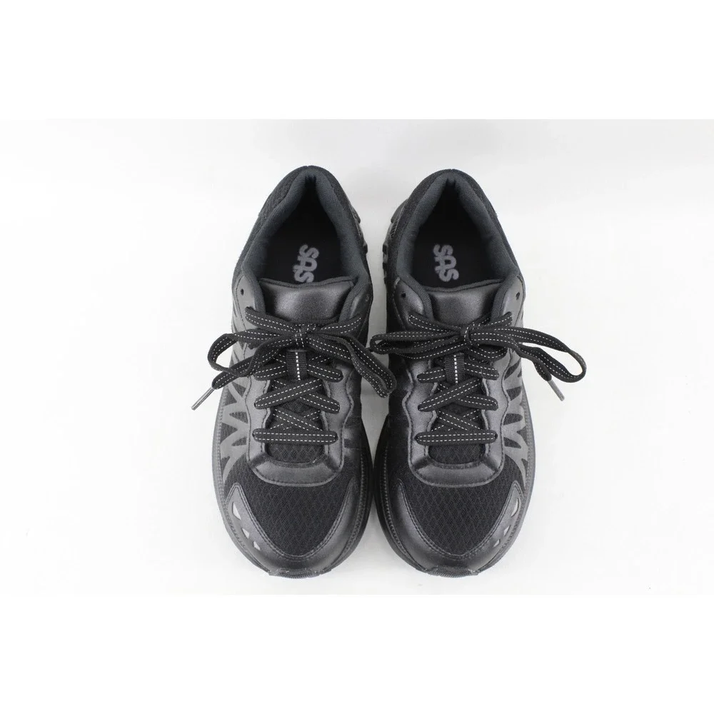 SAS Mission One-M Black Lace Up Sneakers Athletic Running Shoes Vibram Men's 7 B